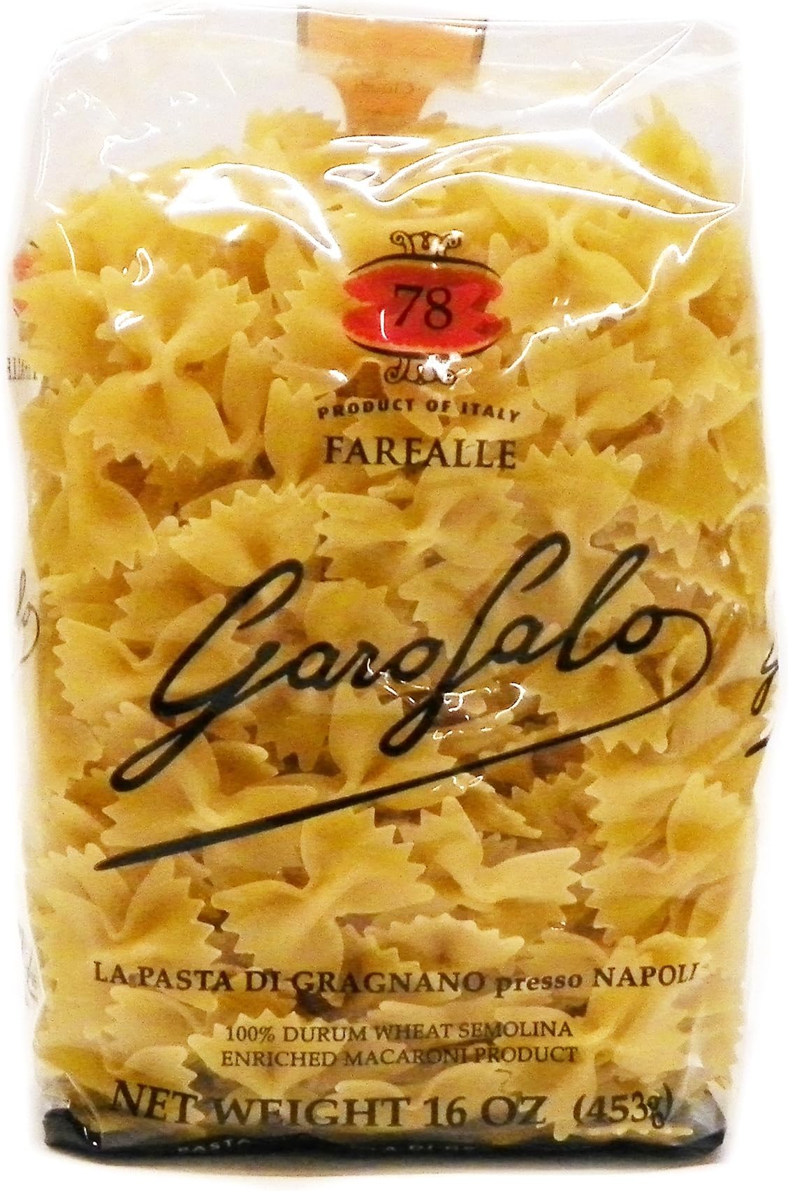 Garofalo Farfalle Pasta, 16-Ounce (Pack of 4)