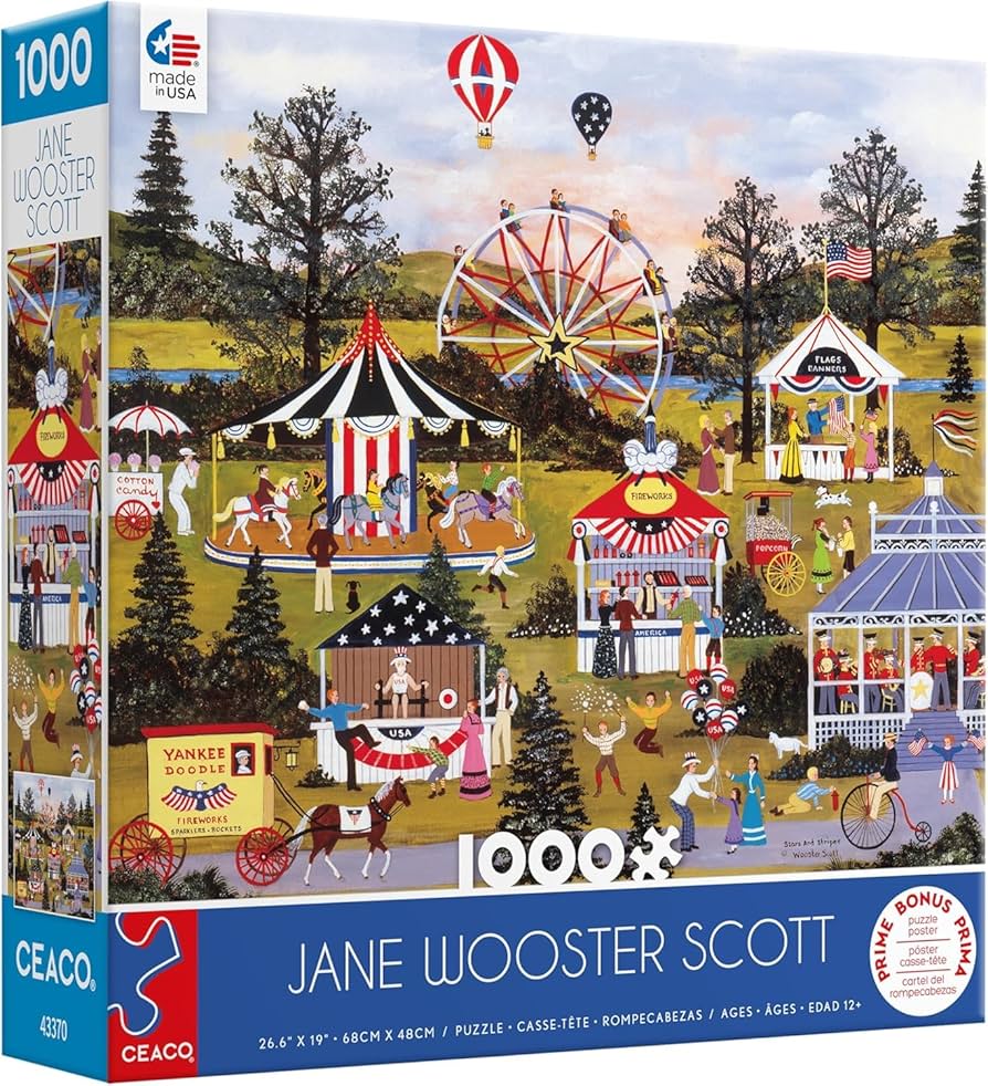 JANE WOOSTER SCOTT ジグソーパズル 独立記念パレード Ceaco 550 Piece Jane Wooster Scott - Parade of Champions