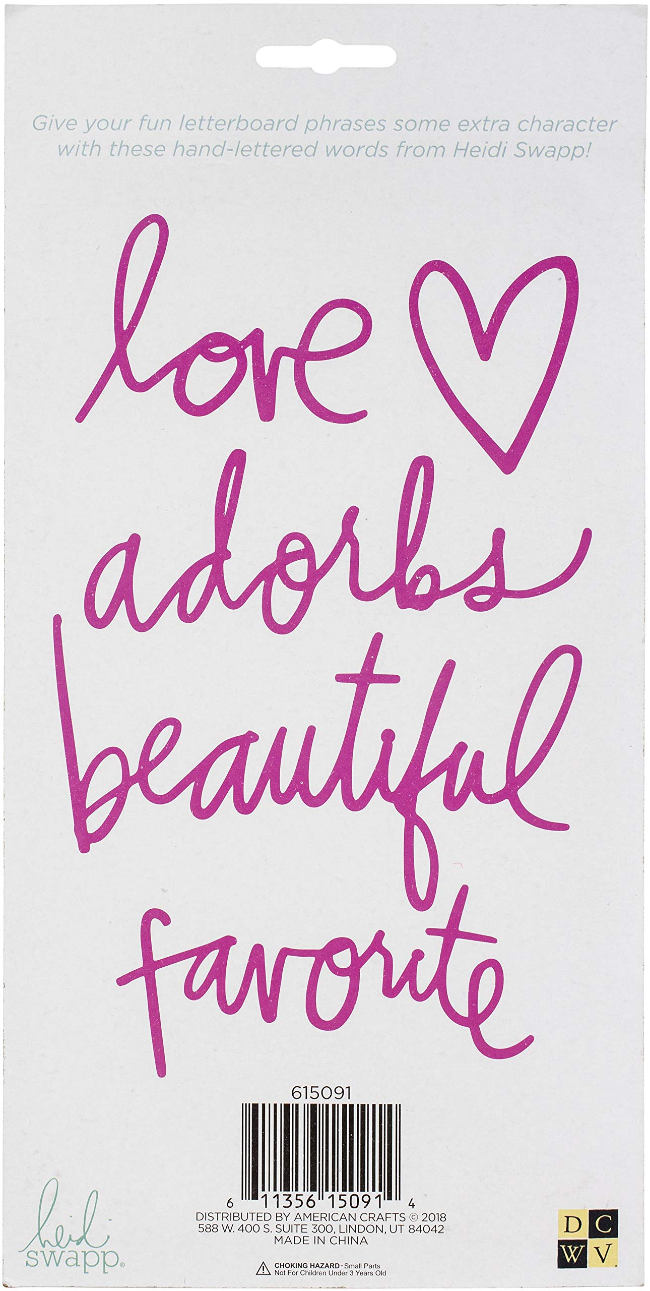 DCWVE 615091 – Fustelle Con Scritta 'A View', Confezione Da 5 Pezzi, Colore Rosa, Dimensioni Contenitore 10x10,5x4,5 Cm - 3