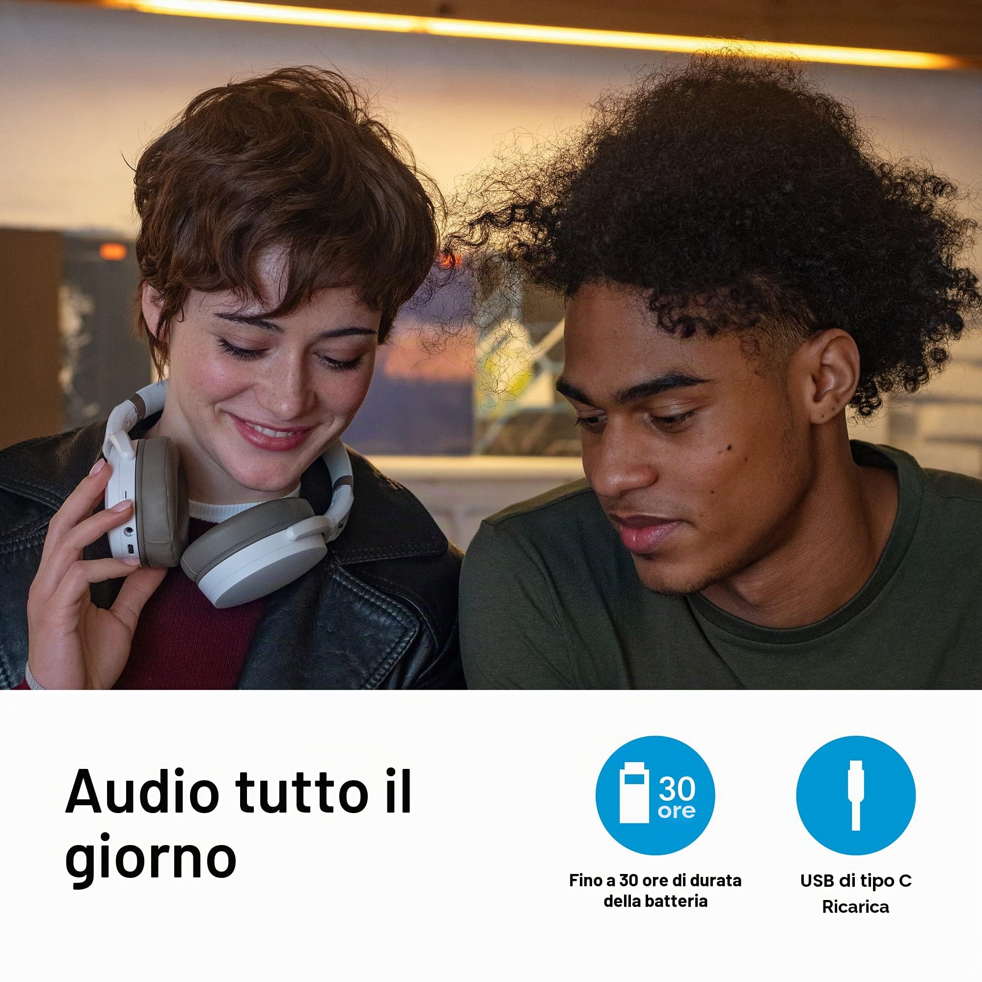 Sennheiser HD 450BT Cuffie Wireless con Cancellazione Attiva del Rumore, Nero