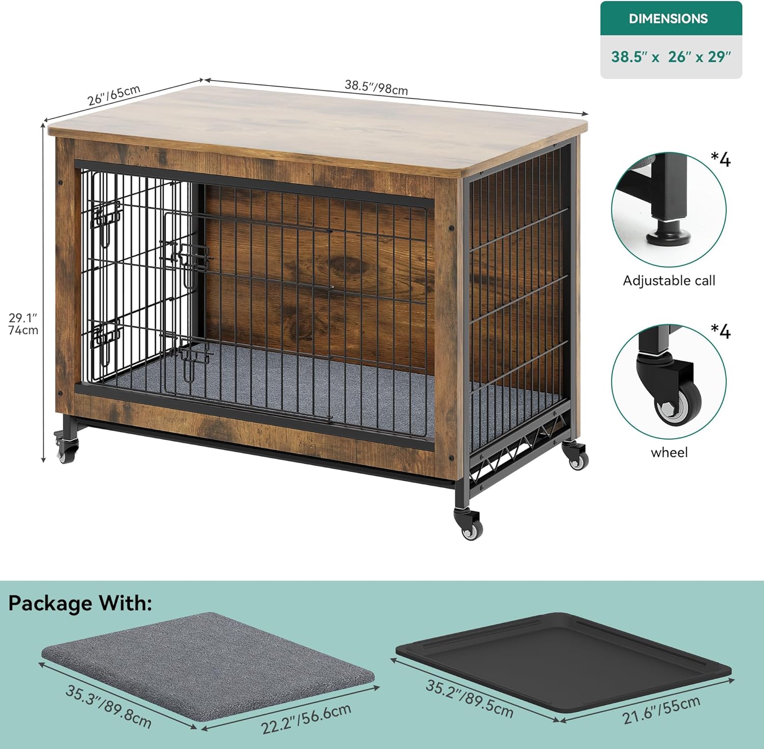 Stylish and Functional: YITAHOME Wooden Dog Kennel Review