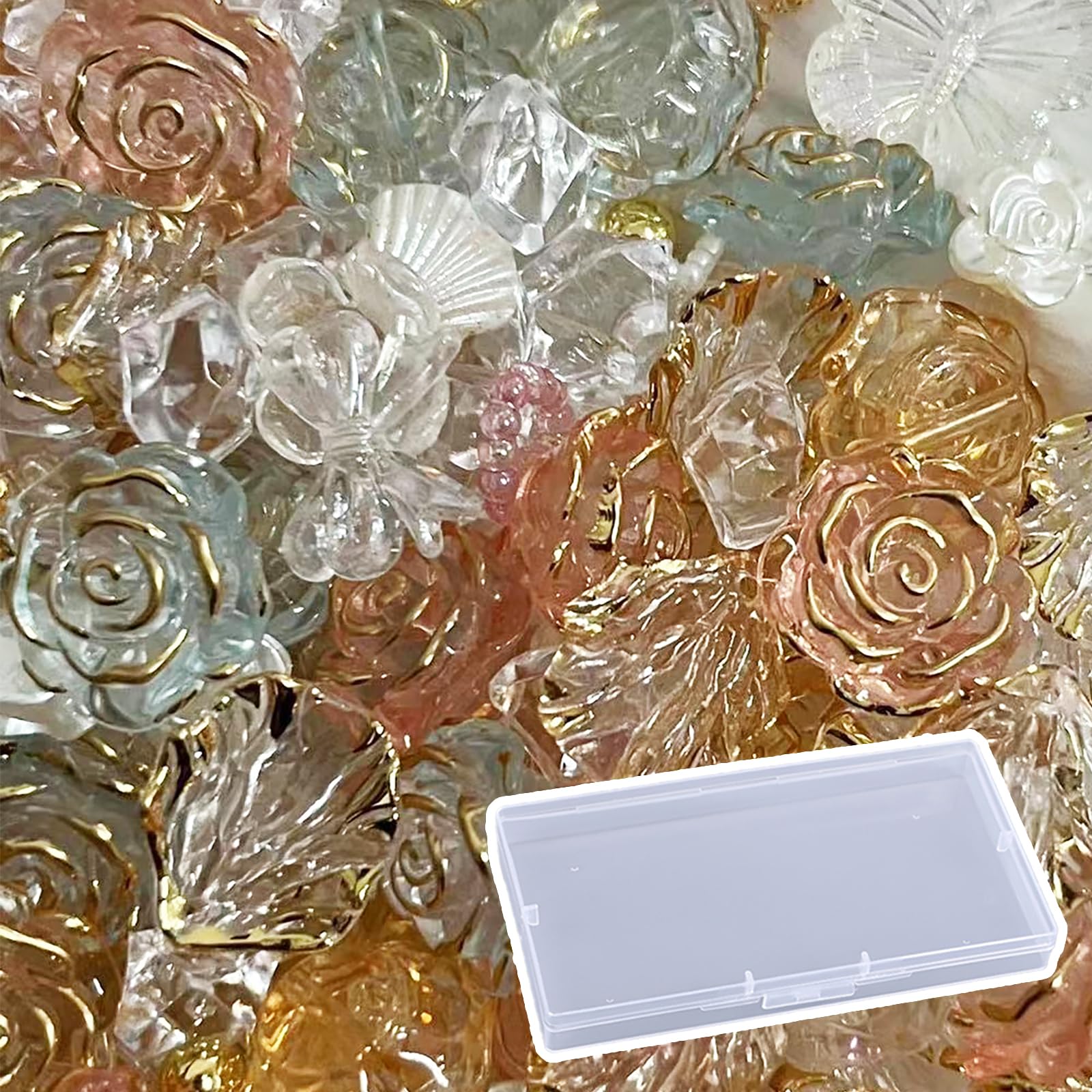 Amazon.co.jp: まちの波 デコパーツ アクセサリーパーツ 約70g 手芸 