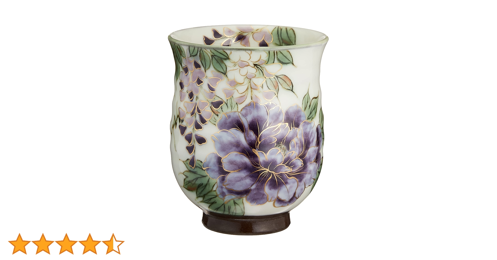 【未使用保管品】京焼 清水焼 陶あん 紫草花シリーズ 藤＆牡丹 小楕円皿セット 未使用保管品】京焼 清水焼 陶あん 紫草花シリーズ 藤＆牡丹 小