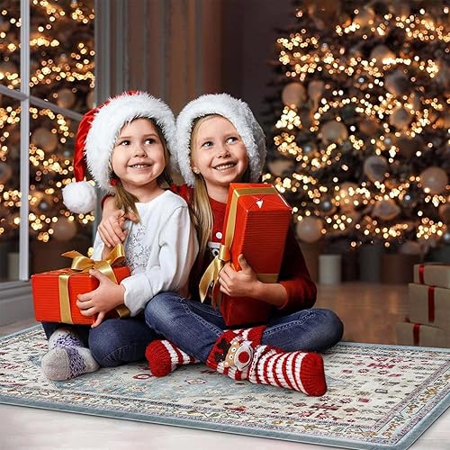 Miniatura 8 de Collive Juego de 2 tapetes y tapetes de cocina bohemios, acolchados antifatiga, impermeables, antideslizantes, cómodos para cocina, hogar, oficina,