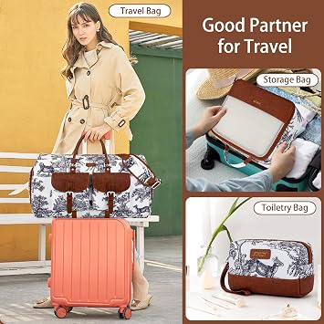 Garment Bag for Travel Convertible Carry on Travel Duffel Bag for Men Women