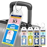 Cruise On Royal Caribbean Cruise Luggage Tag Holder (4 Pack) – Fits All Royal Caribbean Ships, Durable Travel ID Holders for 2026-2027 Cruises, Clear Waterproof Cruise Essentials