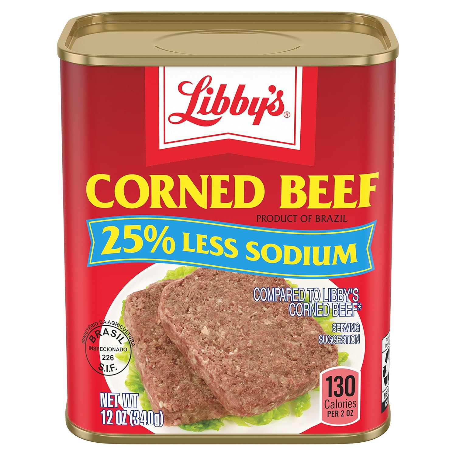 Libby's Corned Beef, Canned Meat, With 25 Less Sodium, 12