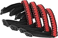 Vista 10 de BubbasGarageTv - Asas de agarre Paracord para Jeep Wrangler JL y Jeep Gladiator JT (negro)