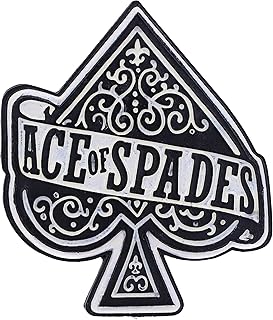 Nemesis Now Oficjalnie licencjonowany magnes na lodówkę 'Ace of Spade', czarny, 6,5 cm