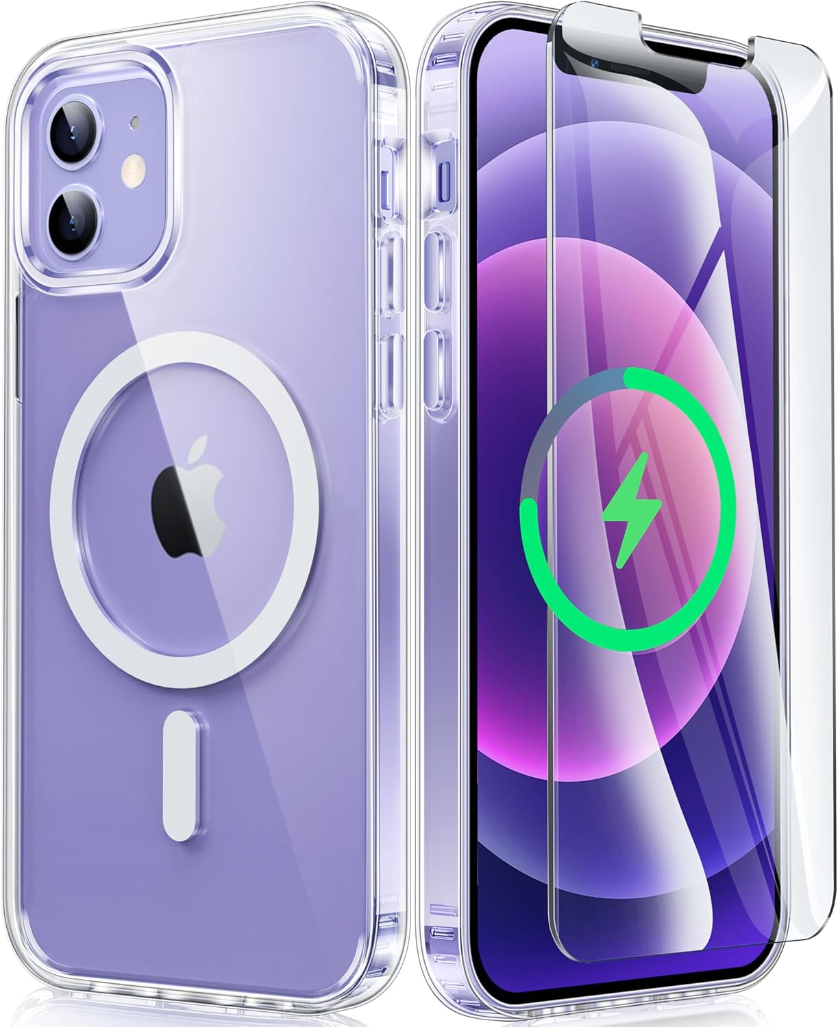 FNTCASE for iPhone 12 Clear Case:...