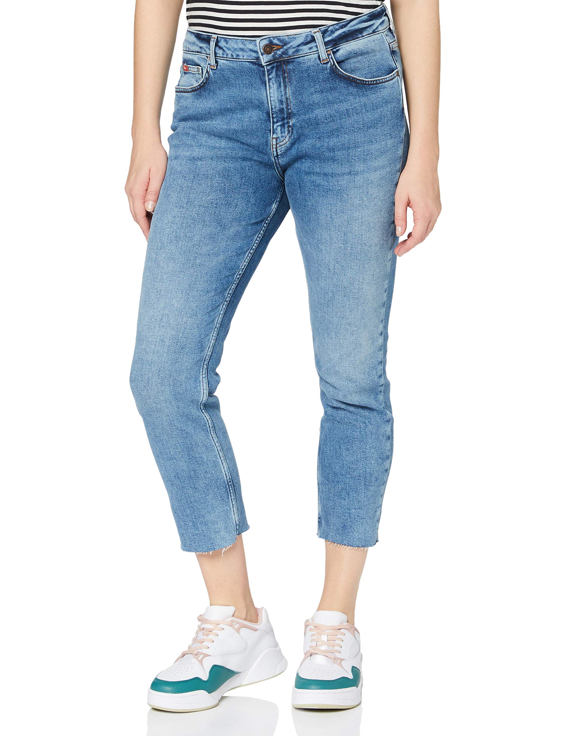 Lee Cooper Women's Holly Cropped Jeans, Hellblau, Standard