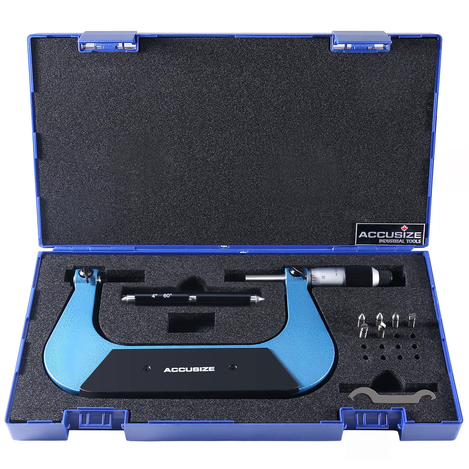 Micromètre de filetage 4-5'' résout les erreurs de mesure sur pas de vis Accusize
