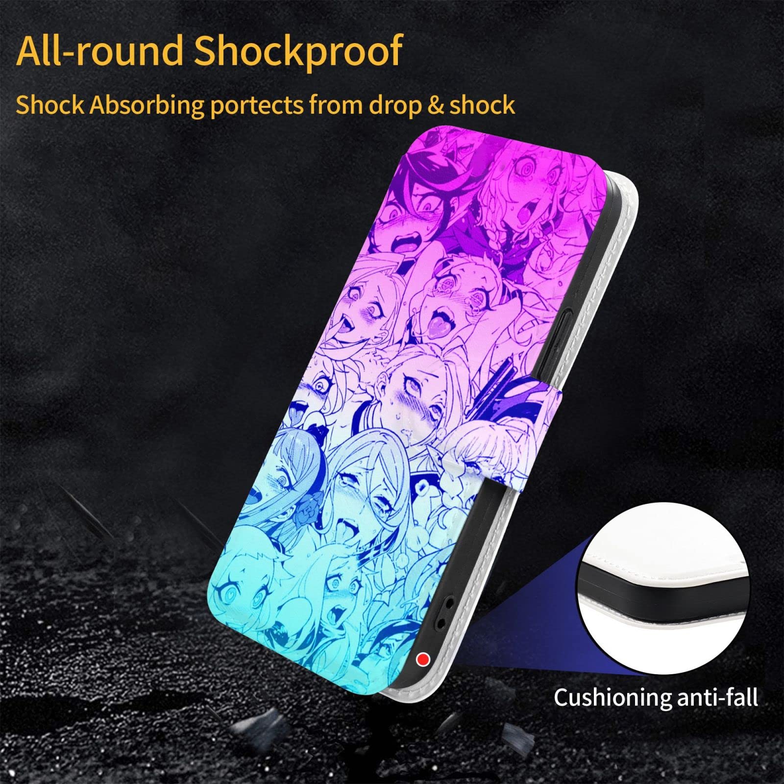 スマホケース（iphone12plusほか） Amazon.co.jp: アヘ顔 アニメ iPhone 12 ケース iPhone12Proケース手帳