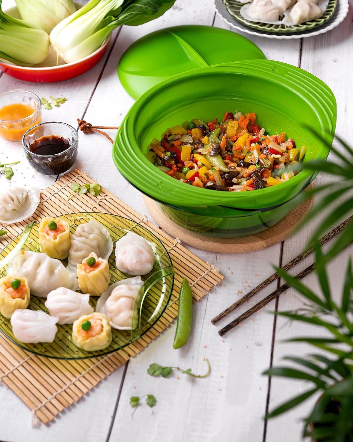 Mastrad Multi Level Steamer Green