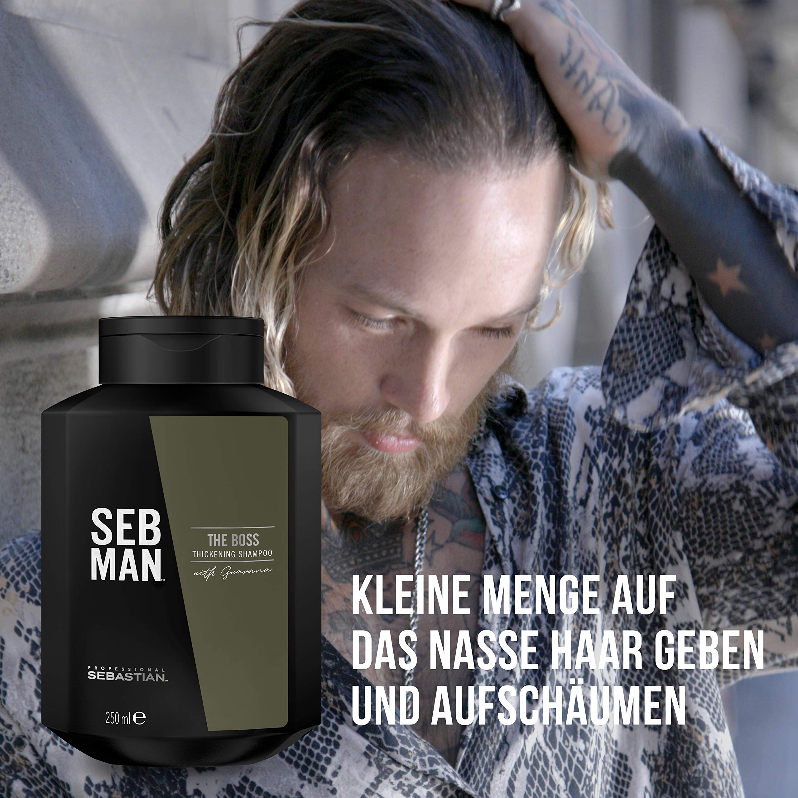 SEBASTIAN PROFESSIONAL Seb Man The Boss Thickening Shampoo 1000 ml, No colour, 1 l (Pack of 1) - Image 3