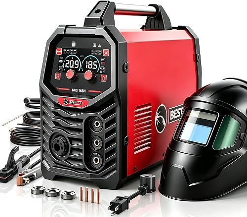 BESTMIG 165H MIG Welder 110V/220V,4 in 1 Gas