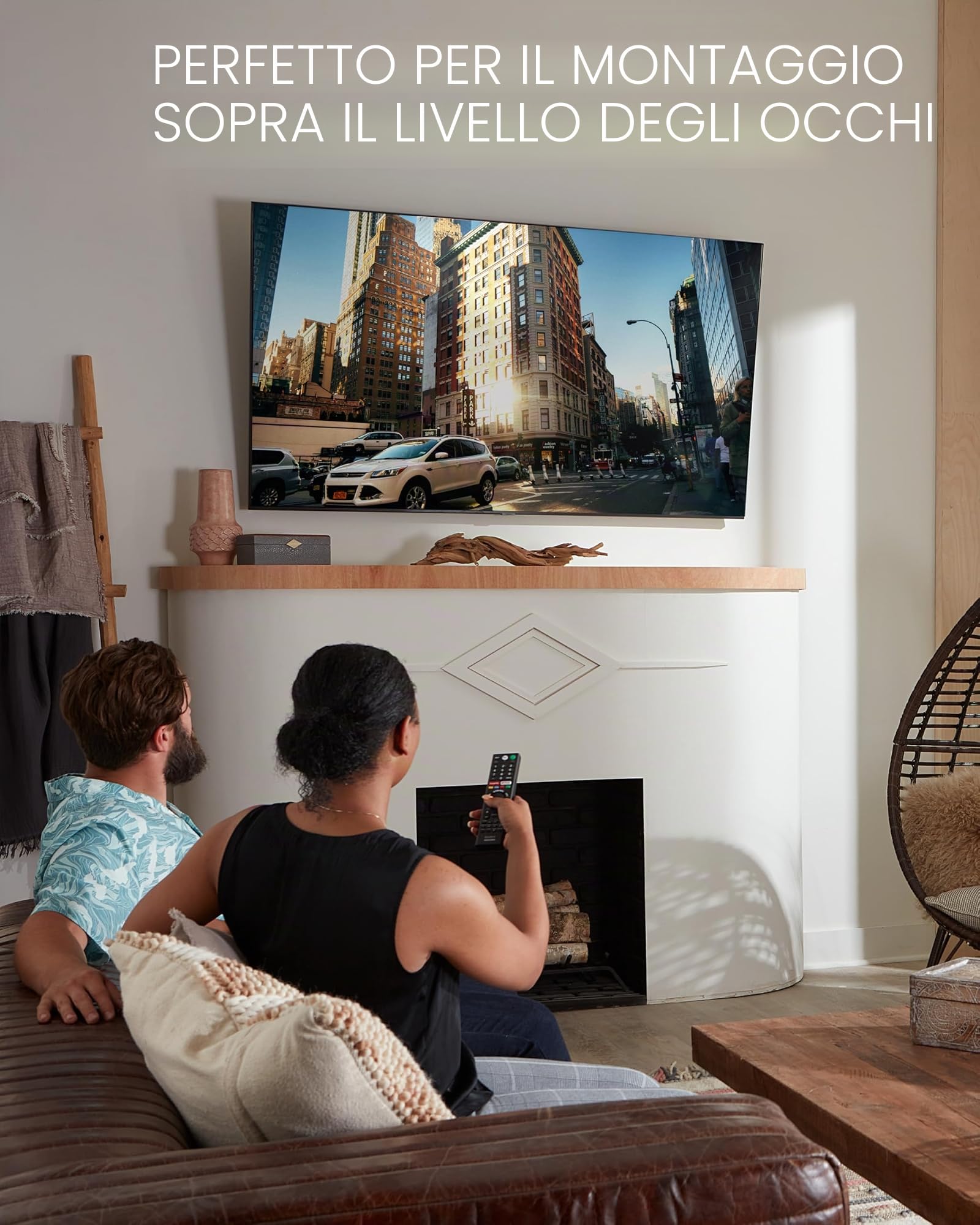 Sanus VLT7-B2 (Nero) Staffa TV inclinabile e Girevole da 42-90"