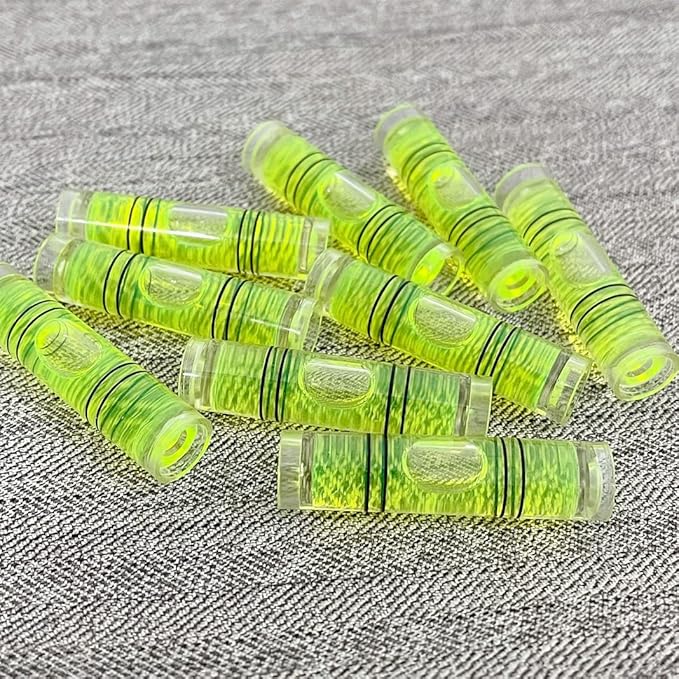 Juego de 8 Niveles de Burbuja Cilíndricos Mini 9.5x40mm miniatura 6