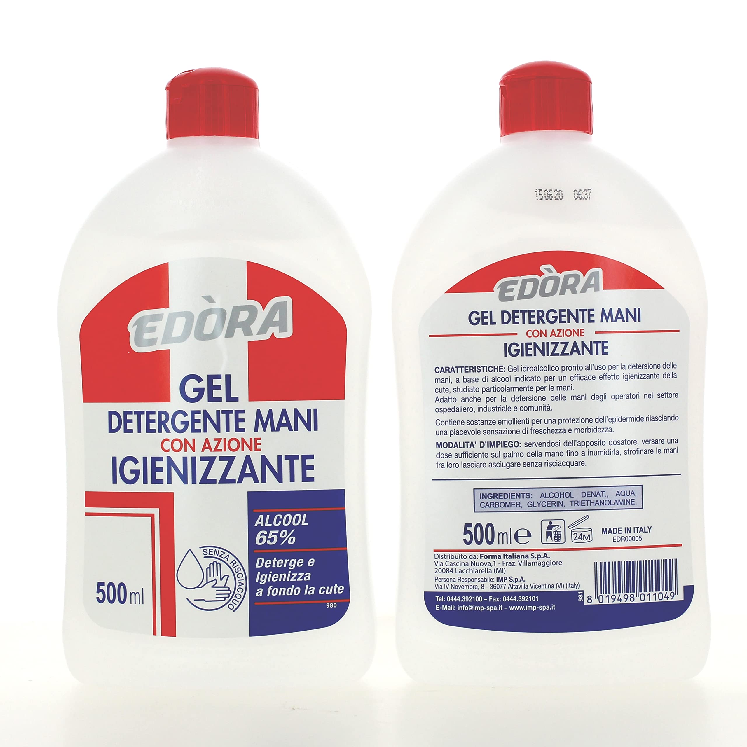 GEL IGIENIZZANTE EDORA MANI 500 ML