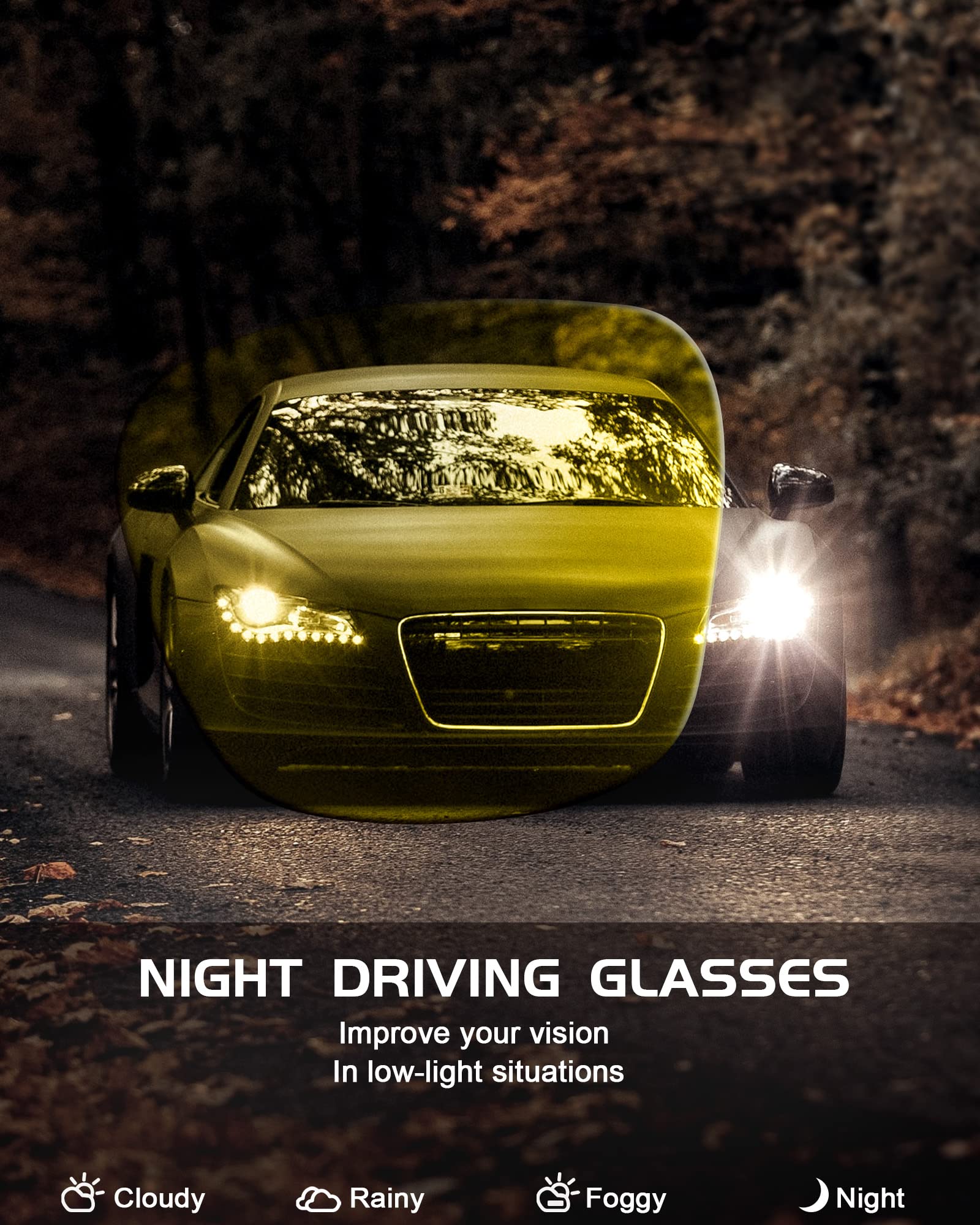 Snapklik.com : Night Vision Pro Driving Glasses For Women Oval Anti ...