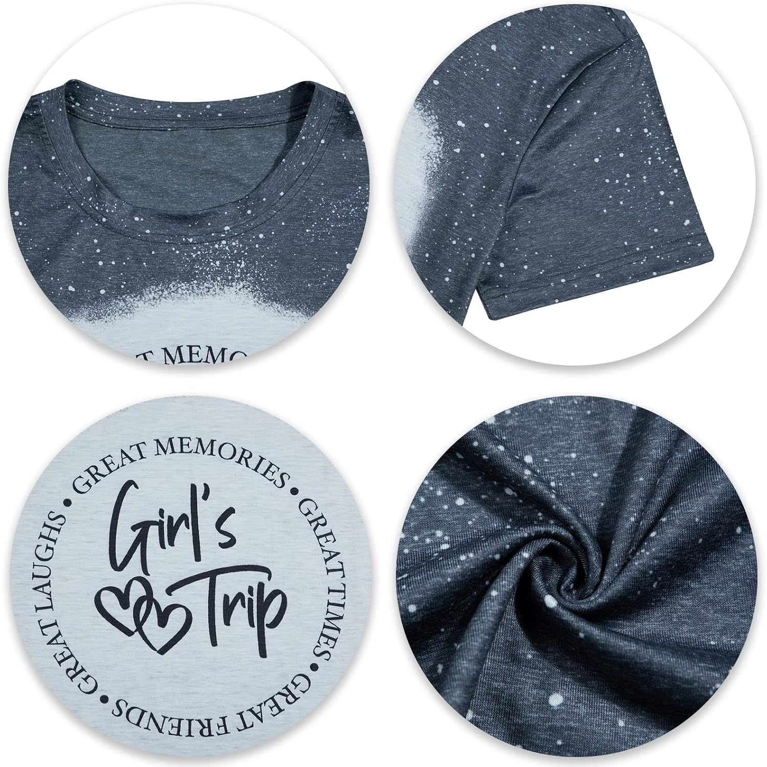 Girls Trip Shirts for Women 2026 Girl Vacation Weekend Matching Tshirts Summer Vacay Mode Graphic Tees