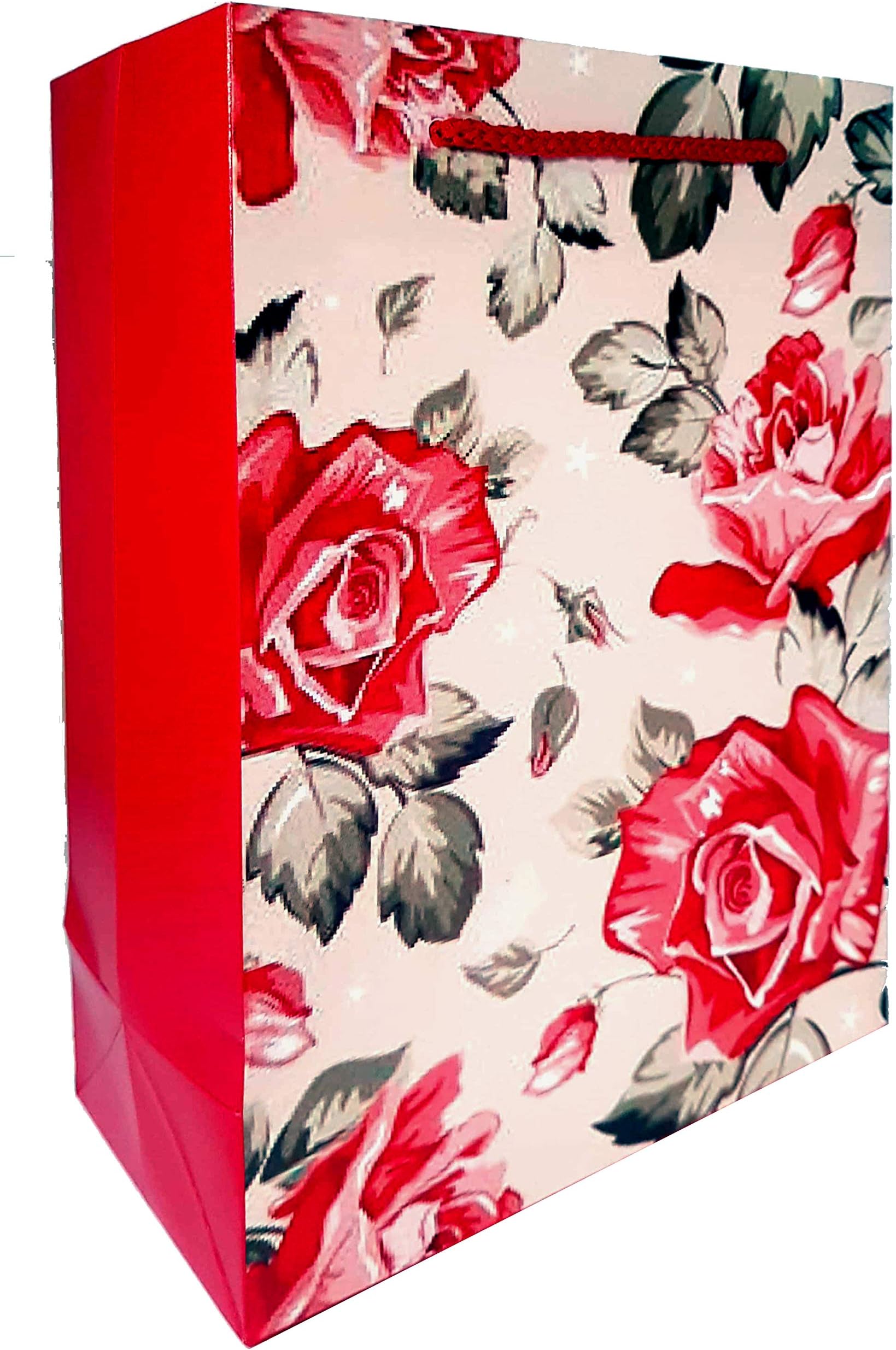 Eco Paper Bags Rose Red Pack of 15