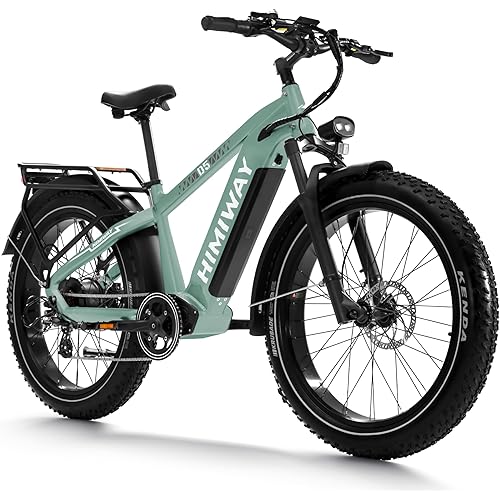Himiway Zebra D5 26"x4" Electric Bike, 80Miles Range 48V 20Ah Battery 750W Ebike, 400LBS Payload, 25MPH, 7 Speed