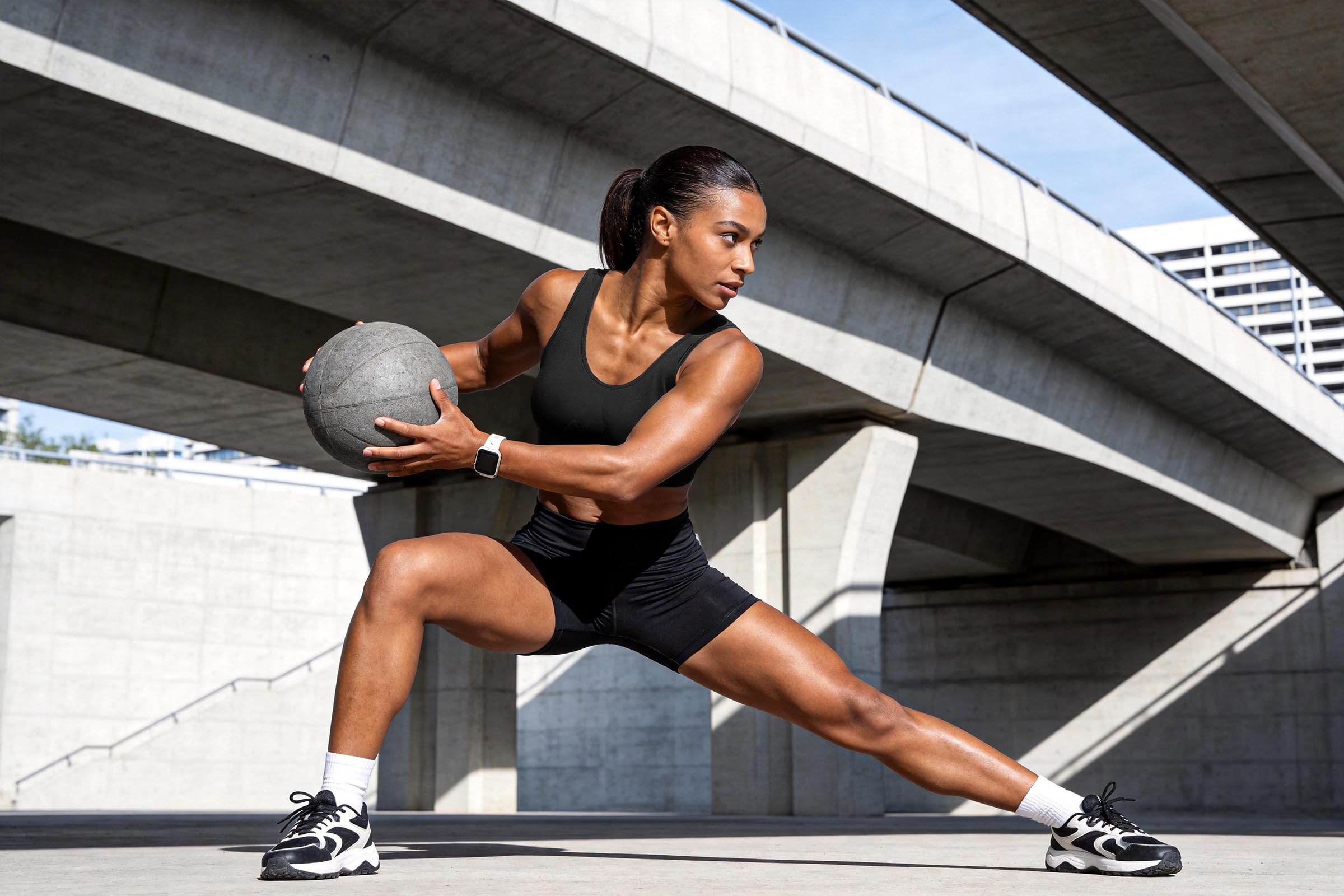 Sujetador Deportivo Mujer Medio Impacto Push Up Sin Costuras con Relleno y Aros Transpirable para Running Yoga