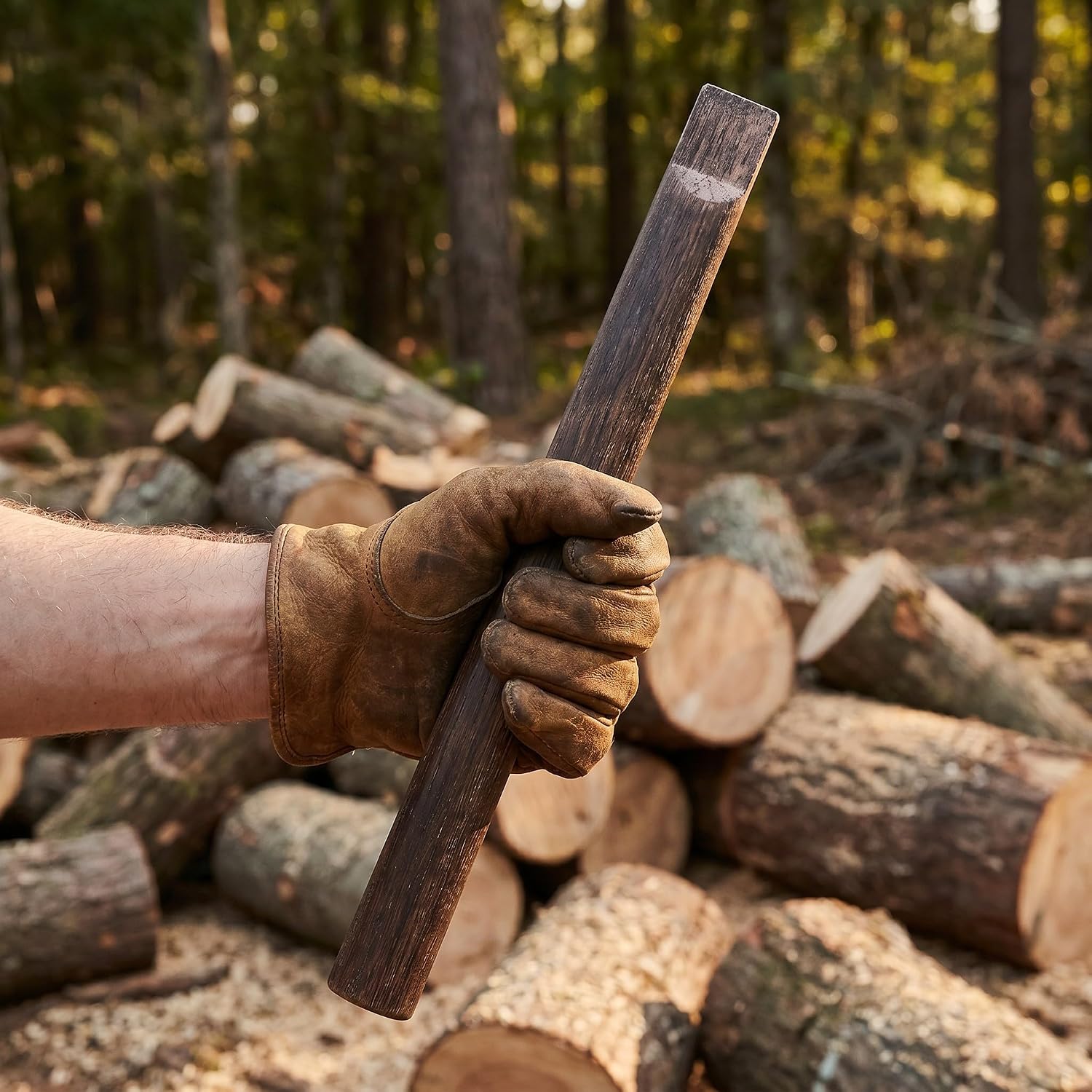 Toddmomy Wood Hatchet Handle Replacement - 15.75 Inch Long Heavy Duty Hard Wood Repair Part - Fits Most Camp, Broad, and Single Bit Axes - Camp Axe Accessory