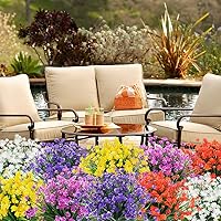Vista 7 de Plantas y flores artificiales para exteriores, resistentes a los rayos UV