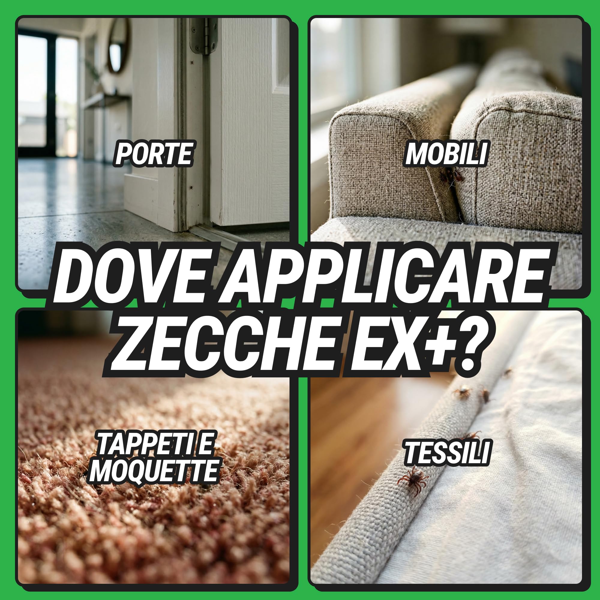RepellShield® Spray Repellente per Zecche - 500 ml - Protezione per Pelle e Tessuti - Non Macchia - Uso Interno ed Esterno - Soluzione Repellente per Zecche Multiuso con Estratto di Crisantemo