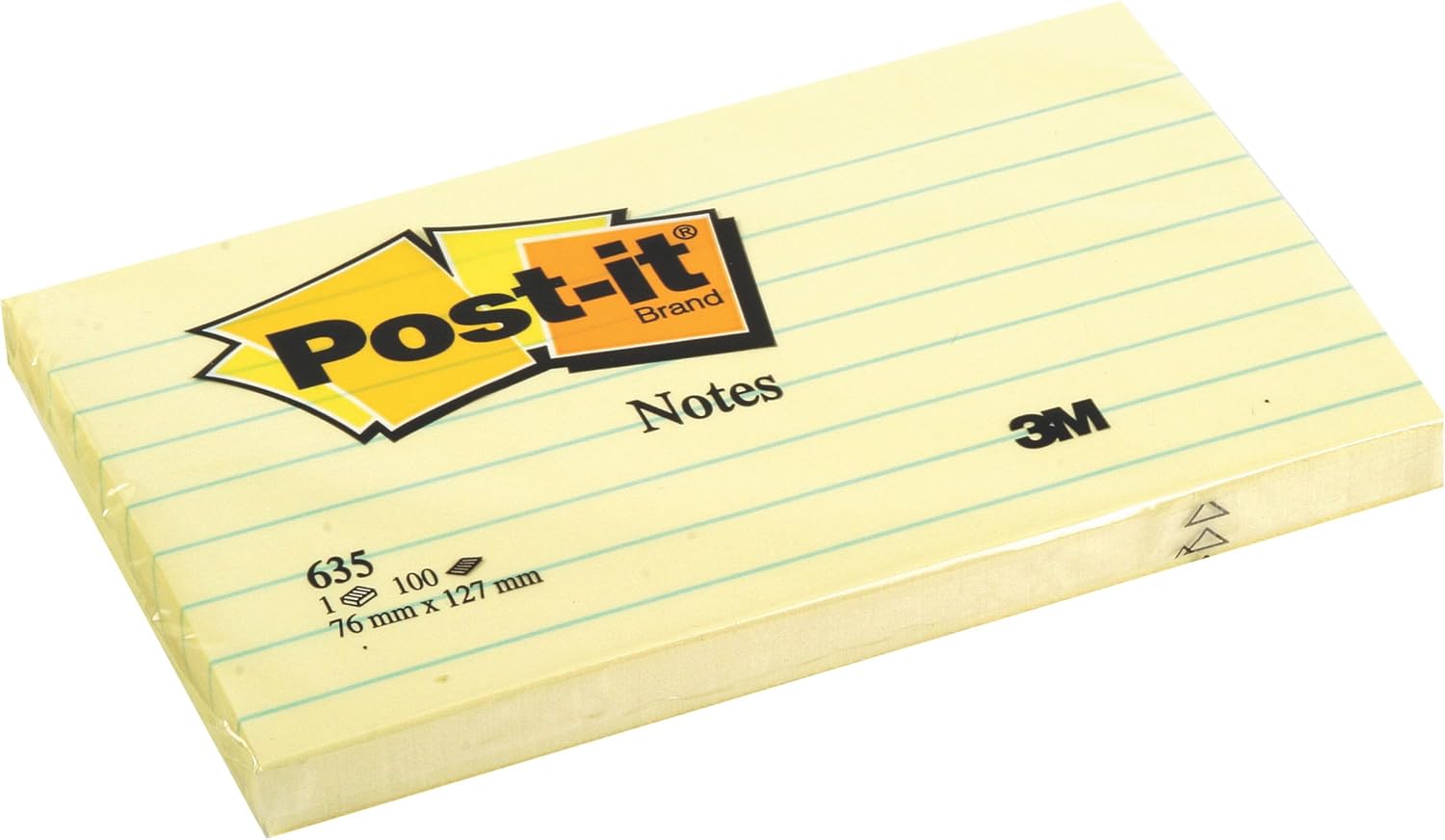 Post-It 635 Pastel Note Lined Yellow