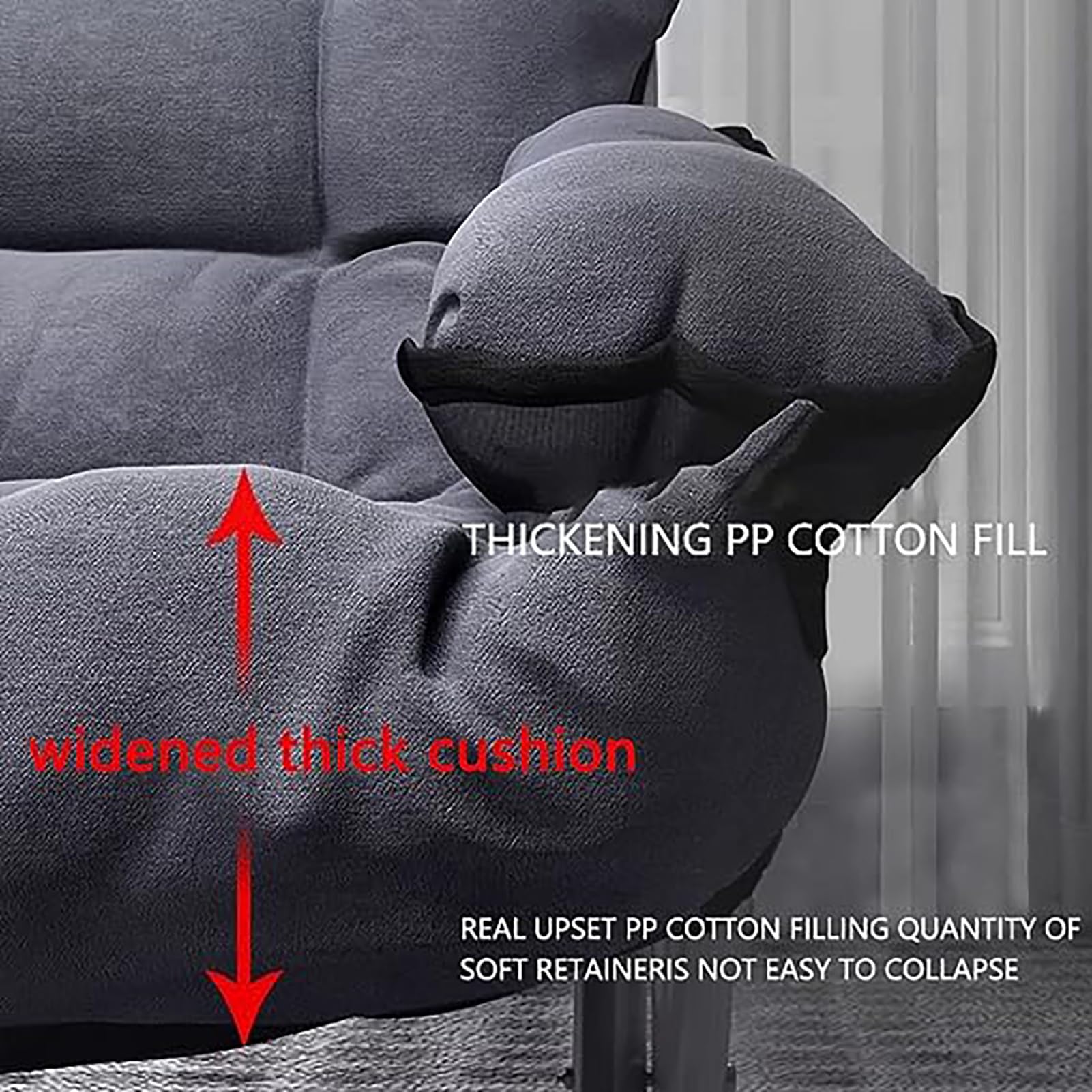 Silla Perezosa con Otomano Y Reposabrazos, Sillón Plegable Moderno, Sofá Reclinable Silla De Ocio con Reposapiés para Sala De Estar, Dormitorio, Oficina,B