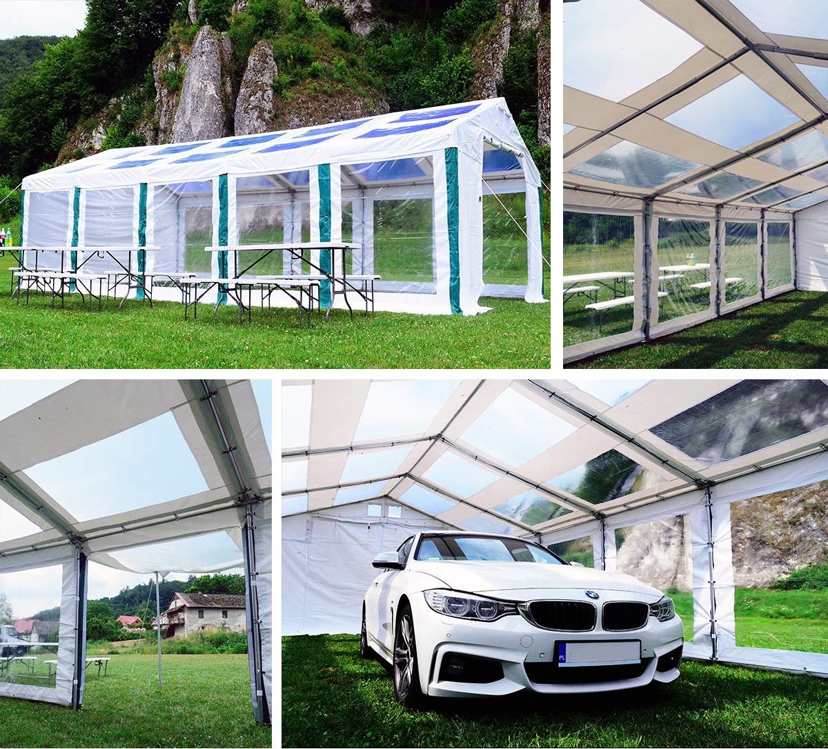 Tenda Per Feste Con Zanzariera Padiglione Con Zanzariera Tenda Per Feste Carport Pergola Stability Tenda Per Feste 6 Angoli Bianco 87407668