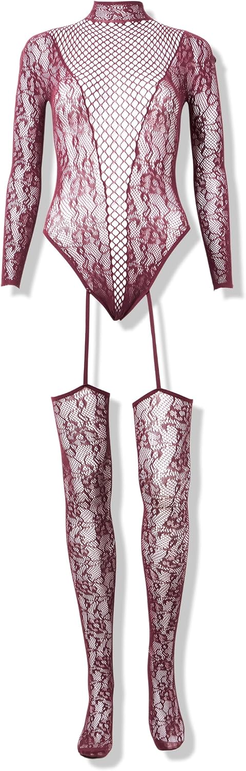 Dreamgirl Women's Cherry Lacquer Teddy Bodystocking