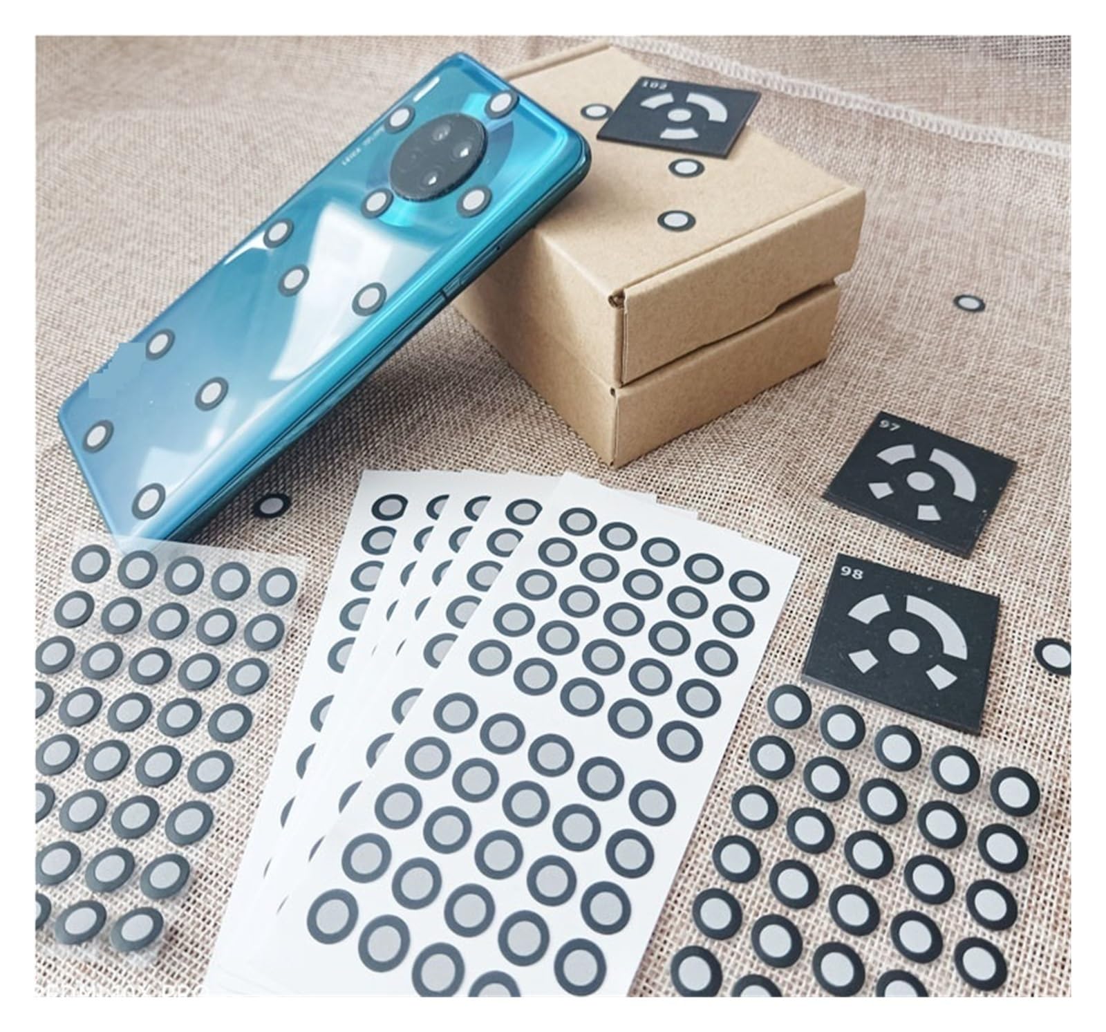 3D-Scan-Marker/Punkte/Aufkleber, Positionierungsziele – Kompatibler 3D-Scanner Zur schnellen Identifizierung(Mag inner 3 outer 6mm(1000))