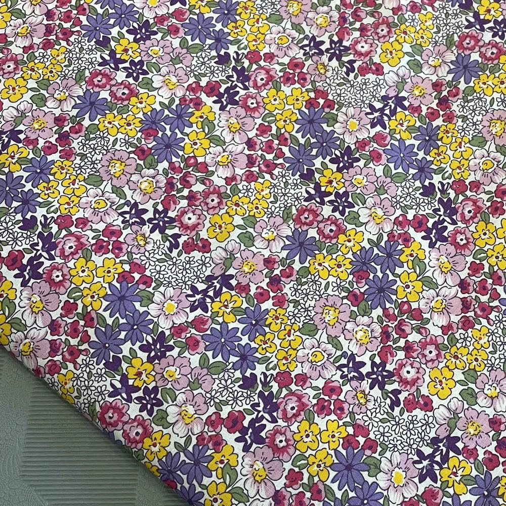 Tissu Liberty coton floral anti-décoloration pour couture fait main