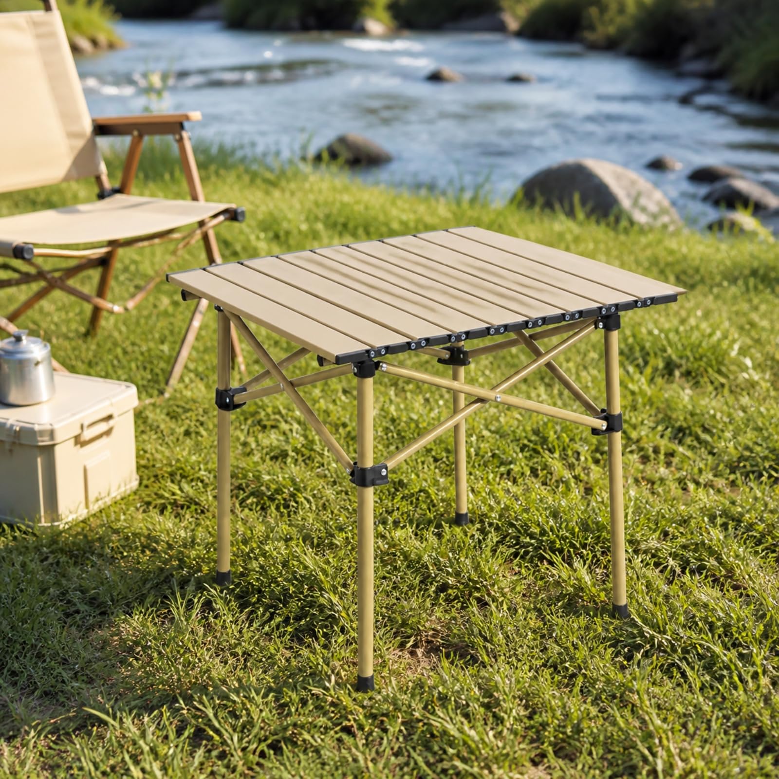 Mesa Auxiliar Camping Estable, Color to 2