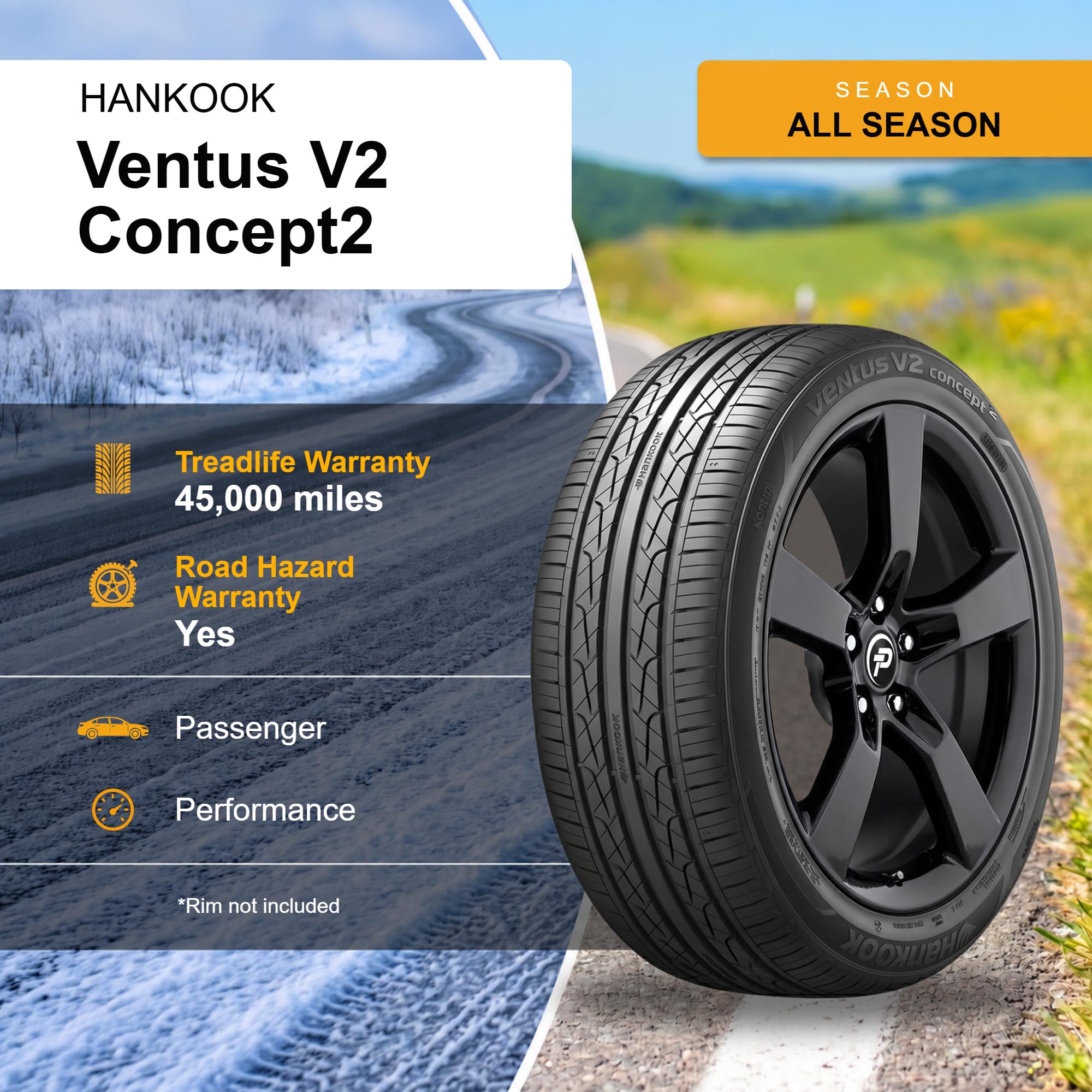 HK 225/50R18 未使用 タイヤ 2本 ① VENTUS 6130 Amazon.com: Hankook Ventus V2 concept 2 All-Season Radial Tire