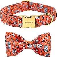 Vista 33 de Unique style paws Collar de perro Bowtie Collar de sandía de algodón Collar de verano ajustable para perros pequeños, medianos y grandes - S
