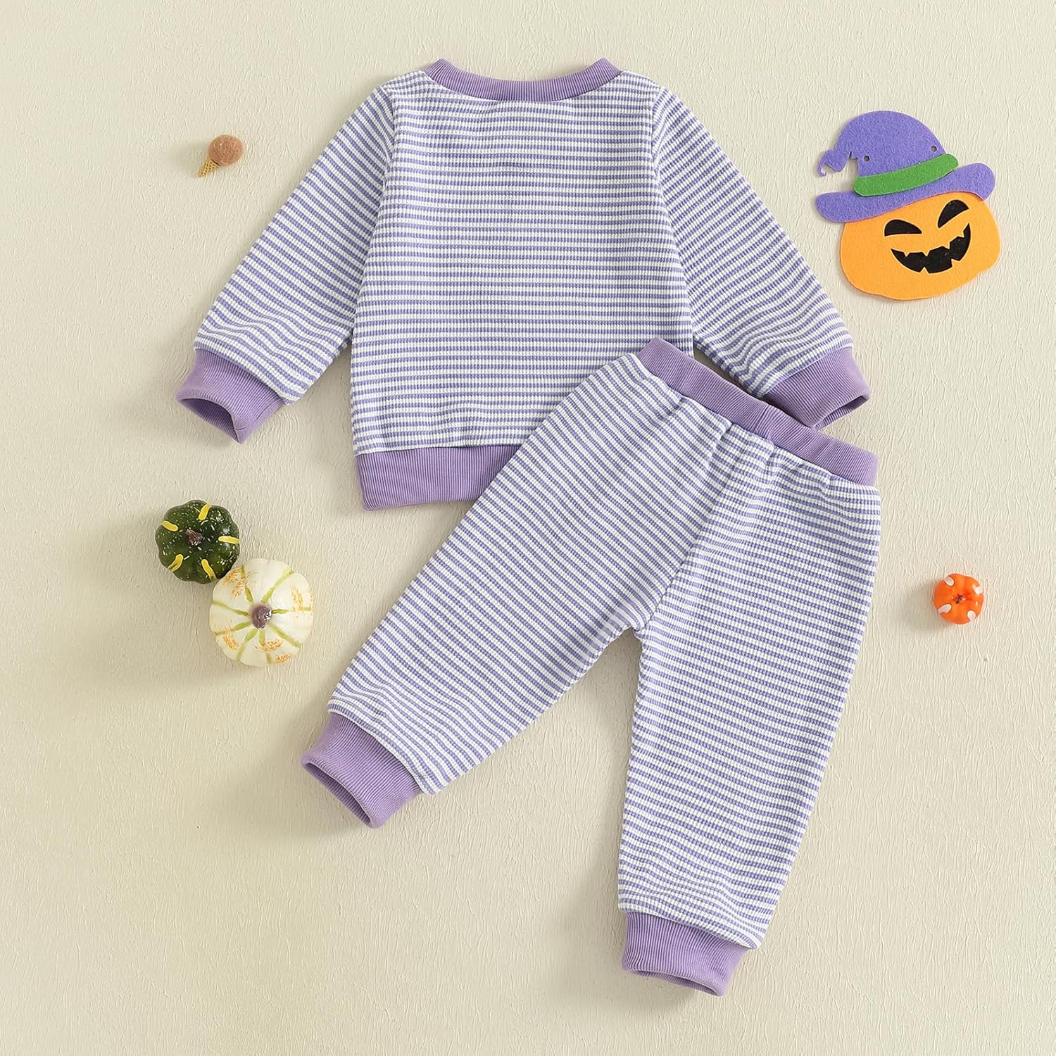Halloween Toddler Baby Girl Outfit Cute Long Sleeve Print Sweatshirt Top Pants Fall Winter Pumpkin Clothes - Image 7
