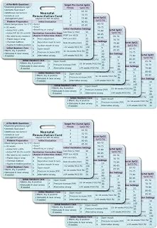 Neonatal Resuscitation Card - Badge Buddy Adapted from 9th Edition NRP for NICU Nurses, Respiratory Therapists, NNPs, & Healthcare Professionals (10)