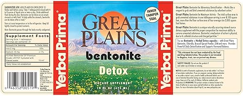 Miniatura 5 de Yerba Prima bentonite detox 16 oz