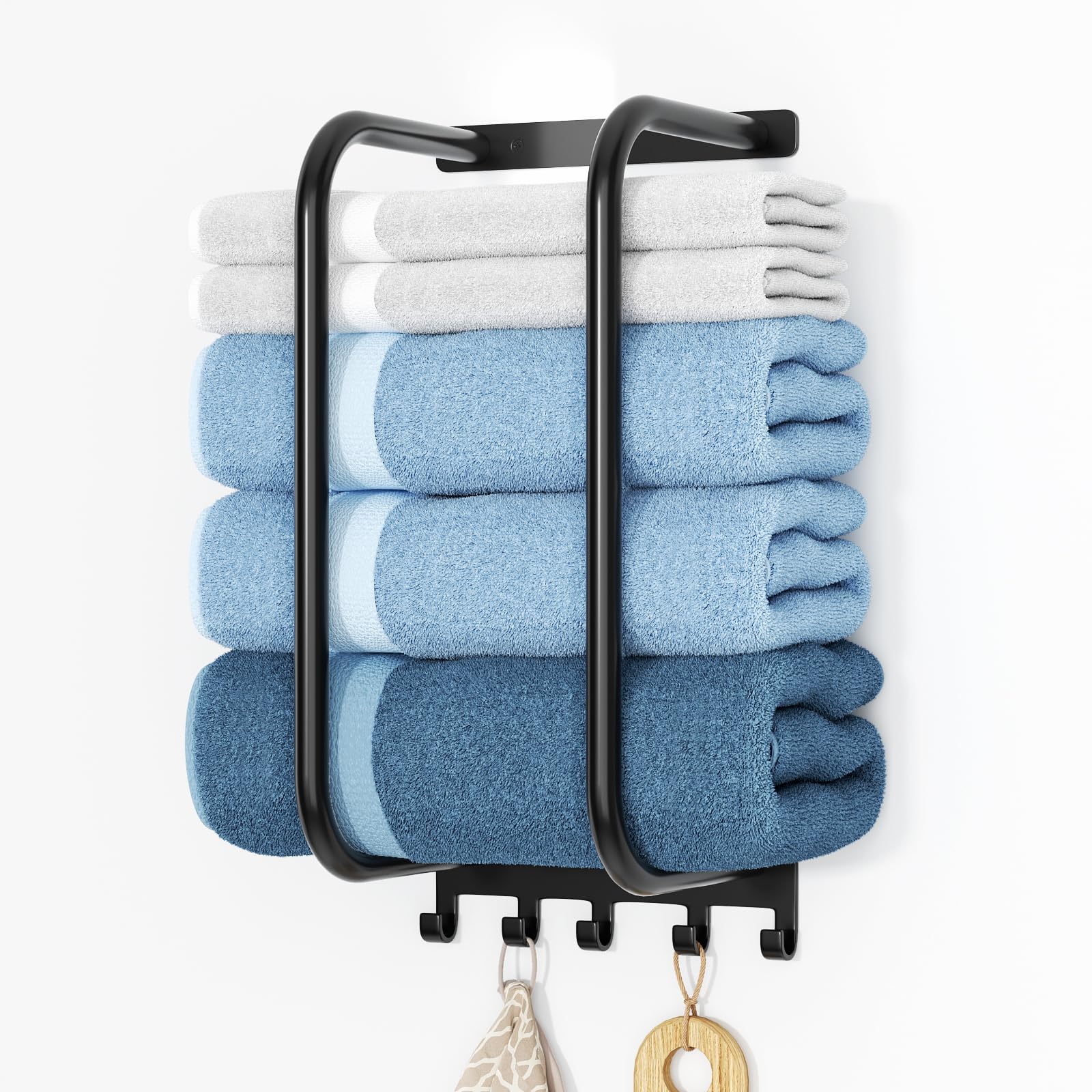 Hand Towel Holder Towel Rack Wall Mounted For Small Bathroom