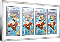 Vista 144 de Poster Palooza Marco de cómic con paspartú para 2 cómics CGC, CBCS o PGX Graded Comics – Marco de cómic negro para cómics de 8.125 x 13 pulgadas