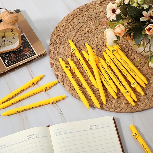 Vista 24 de Fuutreo 50 unidades de regalos de agradecimiento a los empleados, bolígrafos inspiradores, citas motivacionales, bolígrafos con cara sonriente