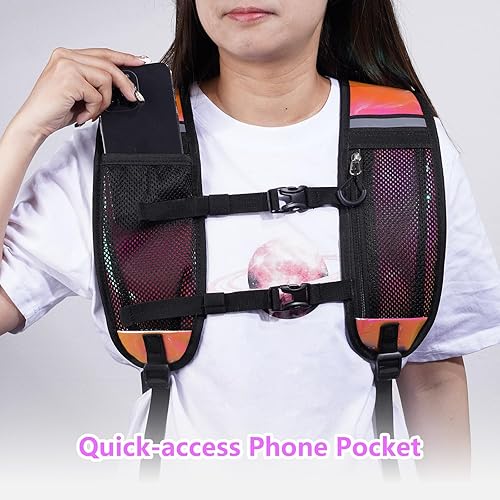 Miniatura 2 de NOOLA Mochila de hidratación rave, mochila de agua con vejiga de agua de 2 L, accesorios esenciales para festivales para mujeres y hombres