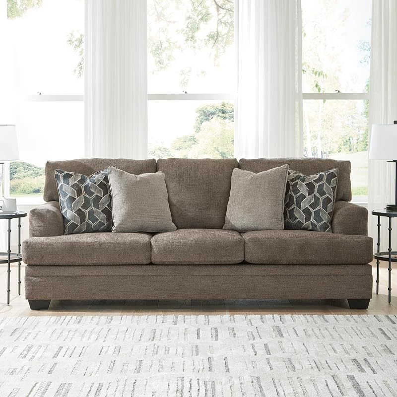Signature Design by Ashley Queen Pull Out Sofa Bed, Nutmeg image 2