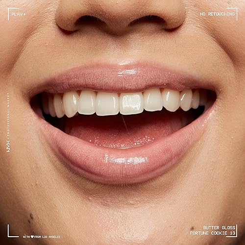 Miniatura 167 de NYX PROFESSIONAL MAKEUP Butter Gloss - Brillo de labios no pegajoso, tono marrón achocolatado (Ginger Snap)