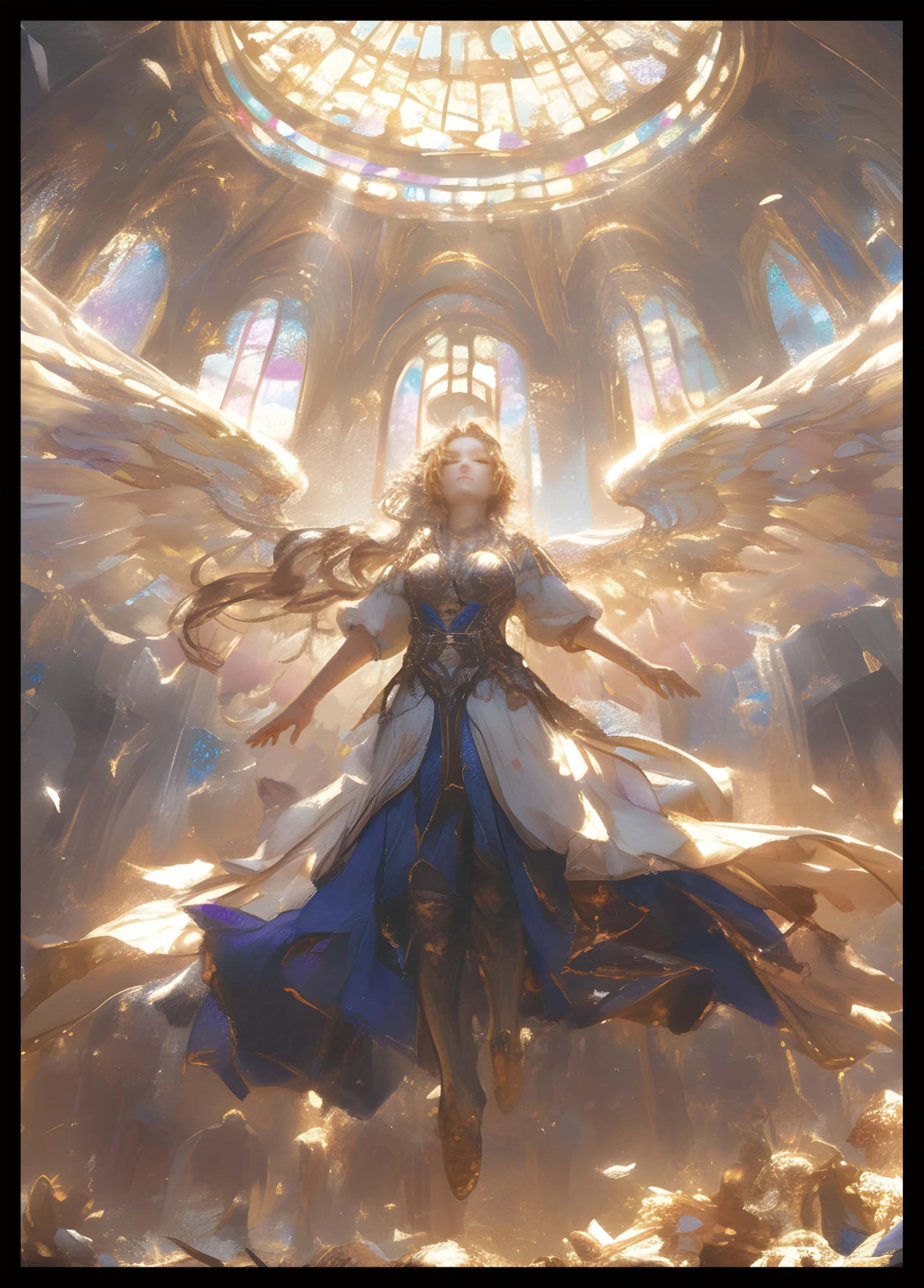 MTG Card Sleeves - Angel - 100 CT EDH Commander Sleeves for Magic the Gathering